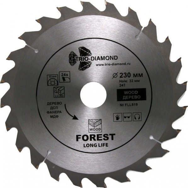 Алмазный диск Trio Diamond Forest O230*24T