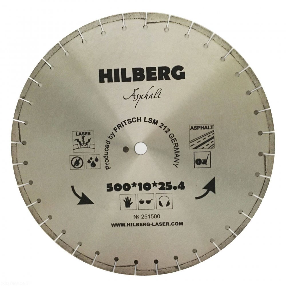 Алмазный диск Hilberg Asphalt Laser O500 мм