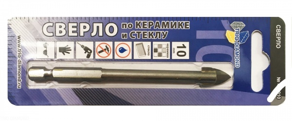 Сверло по керамике и стеклу Trio Diamond 10