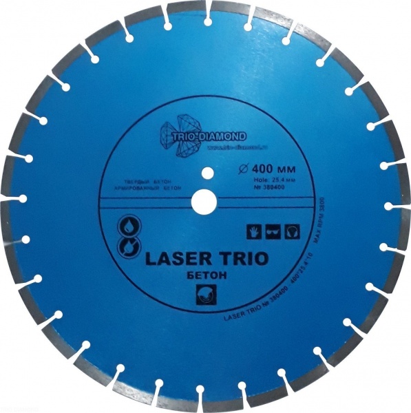Алмазный диск Trio Diamond Laser Trio Бетон 400 мм