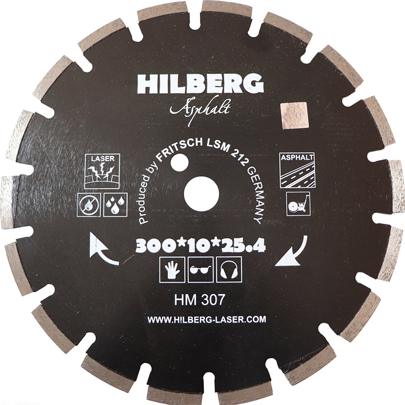 Алмазный диск Hilberg Asphalt Laser 300 мм