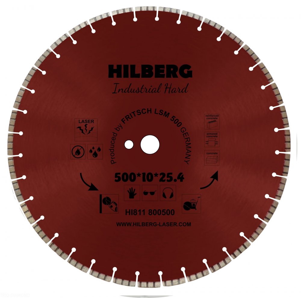 Алмазный диск Hilberg Industrial Hard O500 мм
