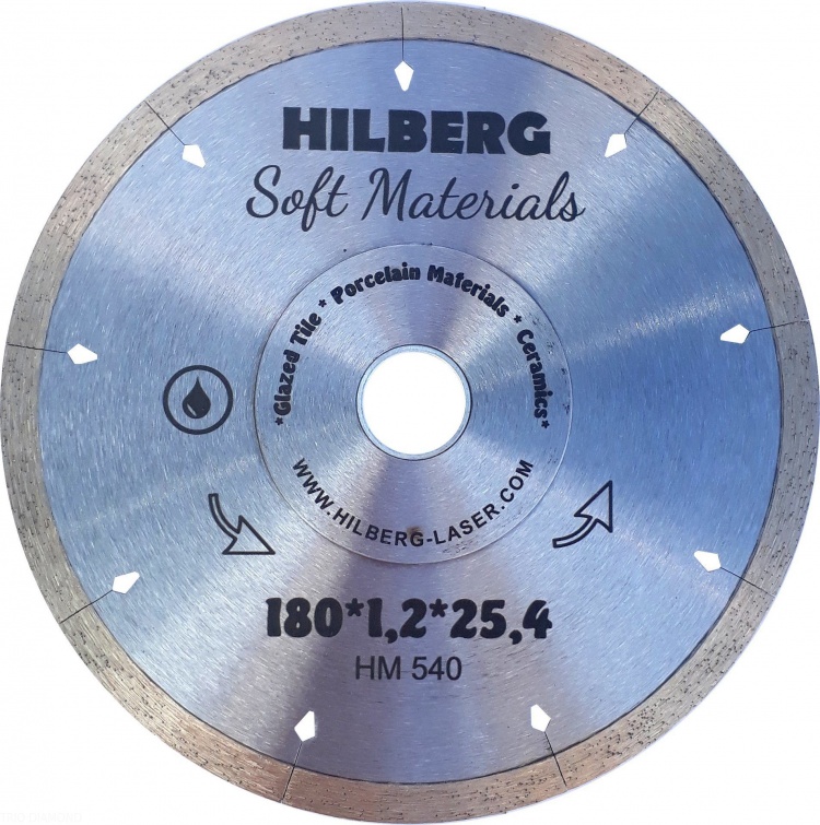 Алмазный диск Hilberg Soft Materials Hyper Thin O180 мм