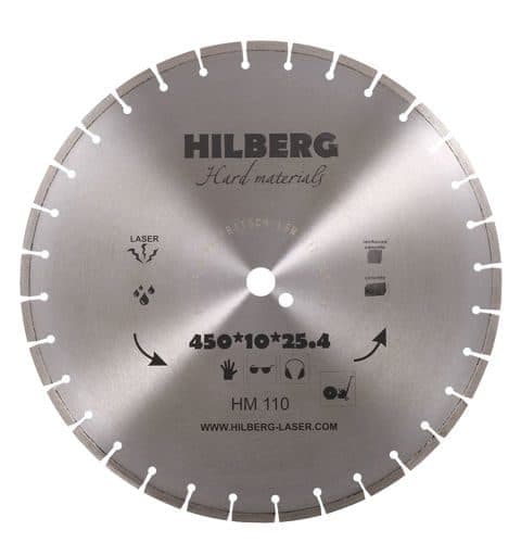 Алмазный диск Hilberg Hard Materials Laser O450 мм