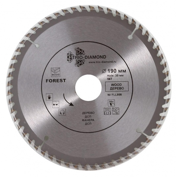 Алмазный диск Trio Diamond Forest O190*56T