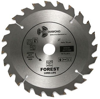 Алмазный диск Trio Diamond Forest O350*24T