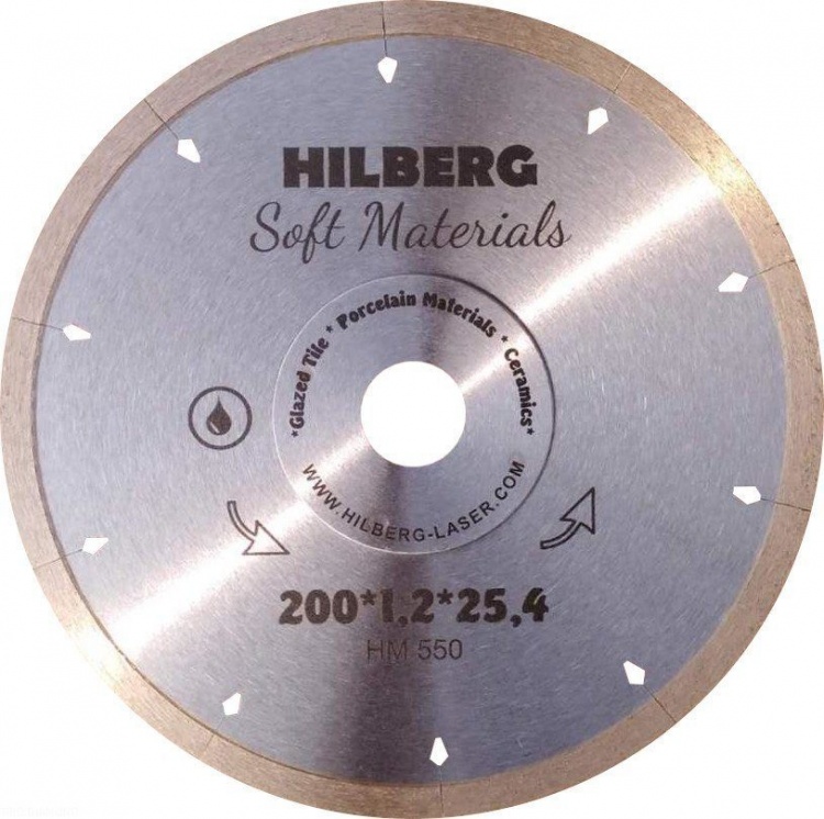 Алмазный диск Hilberg Soft Materials Hyper Thin O200 мм
