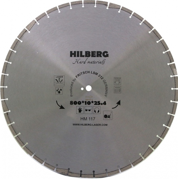 Алмазный диск Hilberg Hard Materials Laser O800 мм