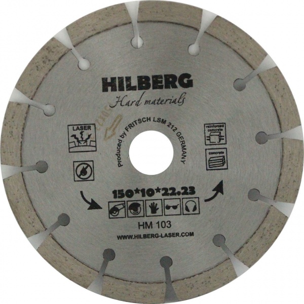 Алмазный диск Hilberg Hard Materials Laser O150 мм