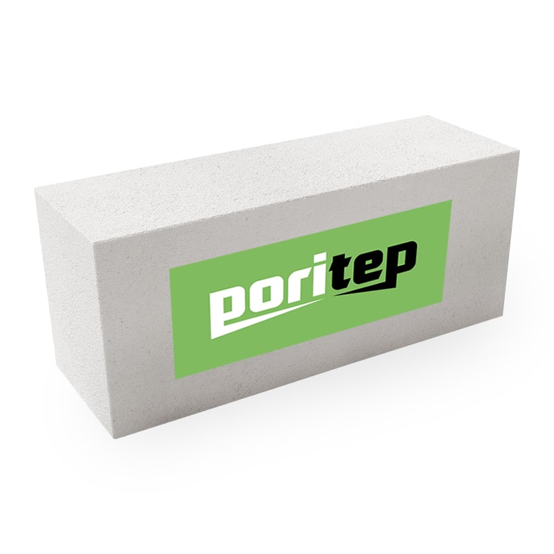 Газобетонные блоки Poritep Коломна стеновые 625x200x200, D500