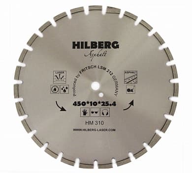 Алмазный диск Hilberg Asphalt O450 мм
