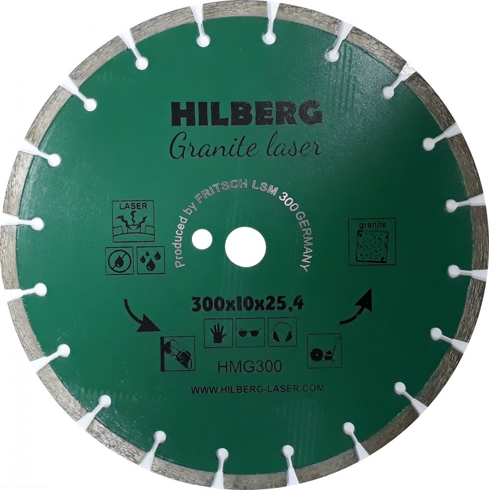 Алмазный диск Hilberg Granite Laser O300 мм
