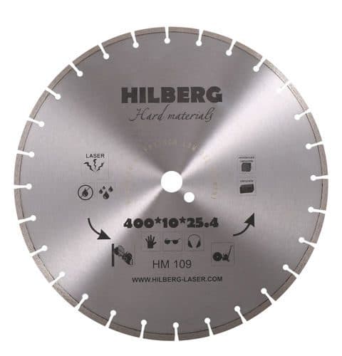 Алмазный диск Hilberg Hard Materials Laser O400 мм