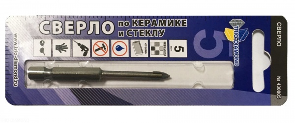 Сверло по керамике и стеклу Trio Diamond 5