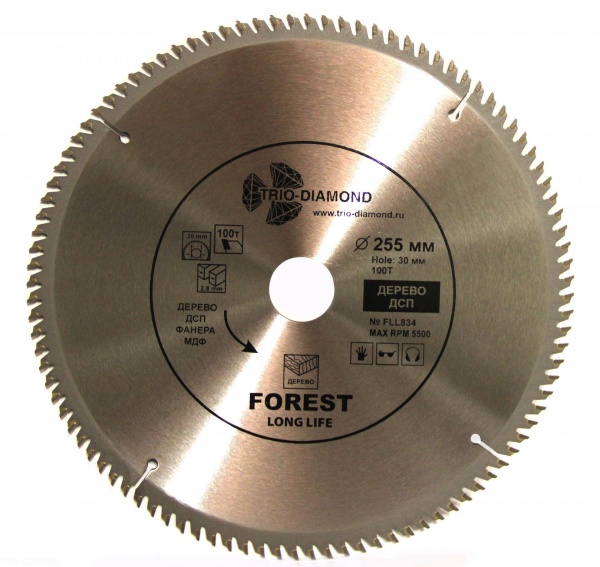 Алмазный диск Trio Diamond Forest O255*100T